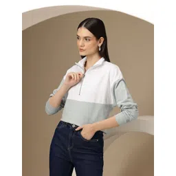 Chemistry Women Colourblocked Pure Cotton Sweatshirt-picture-26