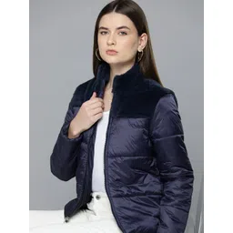 Chemistry Women Faux Fur Trim Padded Jacket-picture-19