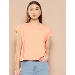 Chemistry Women Round Neck Solid T-shirt-picture-11