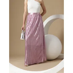 Chemistry Women Self Design A-Line Maxi Skirt-picture-13