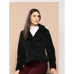 Chemistry Women Sherpa Jacket With Notched Lapel Collar-picture-35