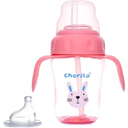 cherilo Little Bunny Spout Sipper for Infant/Toddler - Anti-Spill Sippy Cup with Soft Silicone Spout BPA Free-picture-24