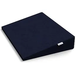 Cherilo Half Size Elevated Wedge Pillow for Baby Crib & Mattress, Helps to Elevate Baby for Acid Reflux, Colic, GERD, Heat Burn & Vomiting -19" x 13.5" x 3.5" - With Removable Velvet Cover - Navy Blue-picture-16