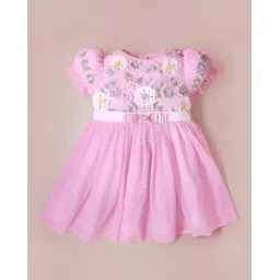 cherry crumble by nitt hyman Girls Fit and Flare Dress-picture-12