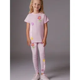 Cherry Crumble By Nitt Hyman Girls Pink Printed Regular Fit Night Suit-picture-16