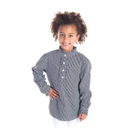 Cherry Crumble By Nitt Hyman Kids Black Striped Top-picture-14