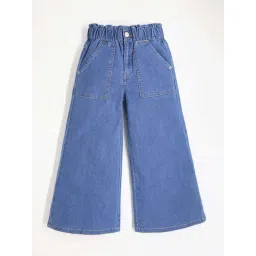 Cherry Crumble By Nitt Hyman Kids Blue Wide Fit Jeans-picture-14