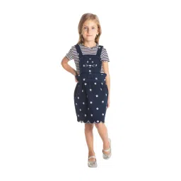 Cherry Crumble By Nitt Hyman Kids Dark Blue Printed Dress-picture-39