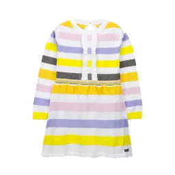 Cherry Crumble By Nitt Hyman Kids Multicolor Striped Dress-picture-40