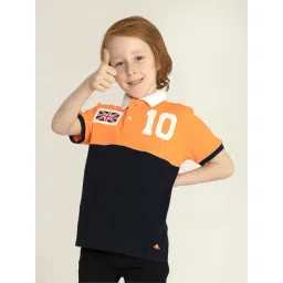 Cherry Crumble By Nitt Hyman Kids Navy Applique Polo T-Shirt-picture-47