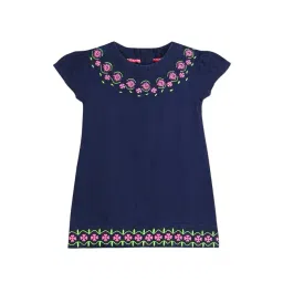Cherry Crumble By Nitt Hyman Kids Navy Dress-picture-38