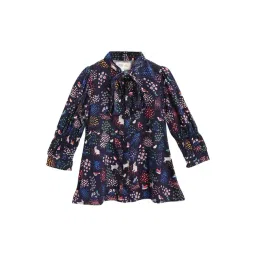 Cherry Crumble By Nitt Hyman Kids Navy Printed Top-picture-47