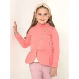 Cherry Crumble By Nitt Hyman Kids Pink Solid Jacket-picture-26