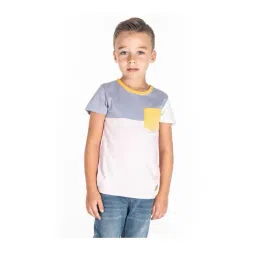 Cherry Crumble By Nitt Hyman Kids White Color Block T-Shirt-picture-36