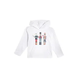 Cherry Crumble By Nitt Hyman Kids White Patch Work Hoodie-picture-14