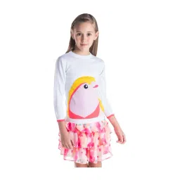 Cherry Crumble By Nitt Hyman Kids White Printed Sweater-picture-24