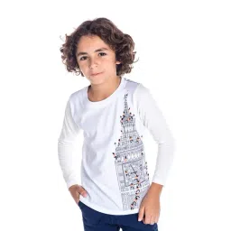 Cherry Crumble By Nitt Hyman Kids White Printed T-Shirt-picture-34