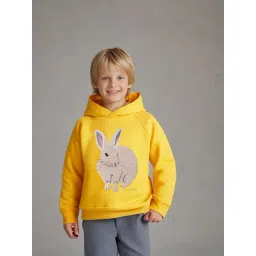 Cherry Crumble By Nitt Hyman Kids Yellow Embroidered Hoodie-picture-29