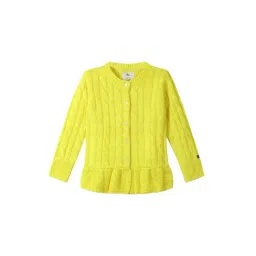 Cherry Crumble By Nitt Hyman Kids Yellow Solid Sweater-picture-17