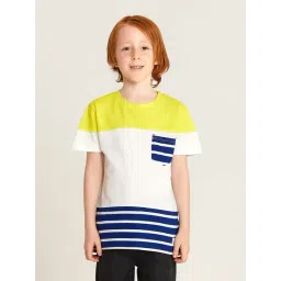 Cherry Crumble By Nitt Hyman Kids Yellow Striped T-Shirt-picture-42