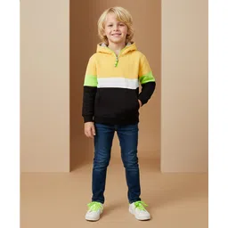 Cherry Crumble By Nitt Hyman Knit Full Sleeves Colour Blocked Winter Unisex High Neck Sweatshirt - Multi Colour-picture-21