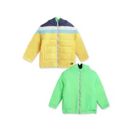 cherry crumble by nitt hyman Reversible Colourblock Bomber Jacket-picture-45