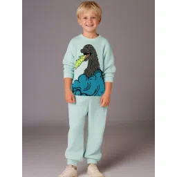 Cherry Crumble By Nitt Hyman Unisex Sky Blue Printed Regular Fit Night Suit-picture-10