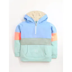 Cherry Crumble Boys Colourblocked Hooded Sweatshirt-picture-17