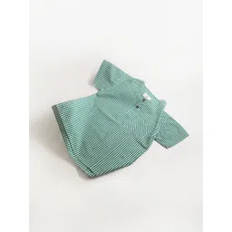 Cherry Crumble Boys Green Gingham Checks Checked Casual Shirt-picture-15