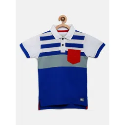 Cherry Crumble Colourblocked Polo Collar Short Sleeves T-shirt-picture-54