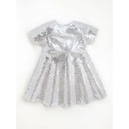 Cherry Crumble Girls Embellished Fit & Flare Dress-picture-17