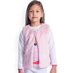 Cherry Crumble Girls Pink Solid Tailored Jacket-picture-41