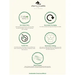 Cherry Crumble Kids Grey & White Self Design  Half-Zip Sweater image 2