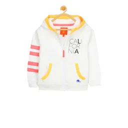 Cherry Crumble Kids White & Pink Colourblocked Hooded Sweatshirt-picture-20