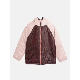 Cherry Crumble Unisex Hooded Colourblocked Lightweight Casual Bomber-picture-30