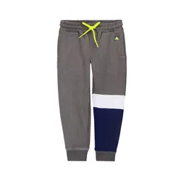 Cherry Crumble Unisex Kids Grey Regular Fit Solid Joggers-picture-30
