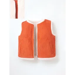 Cherry Crumble Unisex Kids Striped Lightweight Longline Sporty Jacket with Embroidered-picture-50