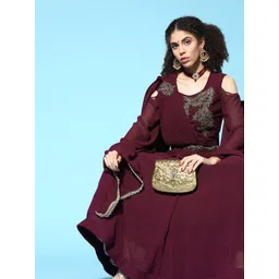 Chhabra 555 Attractive Burgundy Made To Measure Lehenga Choli with Dupatta-picture-18