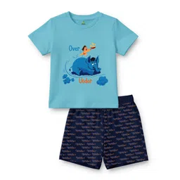Chhota Bheem Boys Printed Short Sleeves T-shirt With Shorts-picture-33