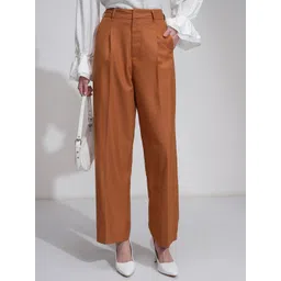 CHIC BY TOKYO TALKIES Women Mid-Rise Flared Trousers-image-32
