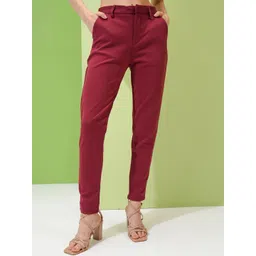 CHIC BY TOKYO TALKIES Women Slim Fit Trousers-picture-33