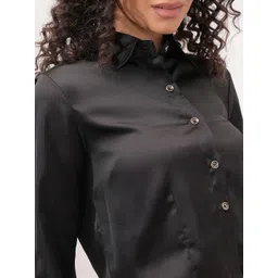 CHIC BY TOKYO TALKIES Women Solid Shirt Collar Top image 3