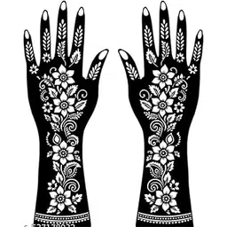 CHIC COPER Mehndi Tattoo Sticker | Full Hands Floral Design Temporary Tattoo | Waterproof, Long-Lasting, Easy-to-Apply Body Art Stickers for Girls & Women | Stylish and Beautiful Sticker-picture-34