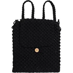 chic knots Handcrafted Macrame Backpack – Stylish, Spacious, Eco-Friendly & Durable | Perfect for Travel, Daily Use & Boho Fashion Lovers | Sustainable & Trendy Design-picture-53