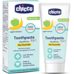 chicco AppleBanana Flavour , 6M to 6Y Baby, Preservative Free Toothpaste-picture-25