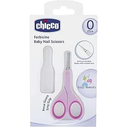 Chicco Baby Nail Scissor with Rounded Blade Ends for Safety, Easy Grip Handle, Grooming Accessory for Newborn Babies 0m+ (Pink)-picture-15