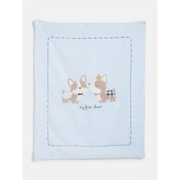 Chicco Blue & White Cartoon Characters Heavy Winter Single Bed Pram-picture-20