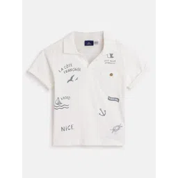 Chicco Boys Printed Polo Collar T-shirt-picture-38
