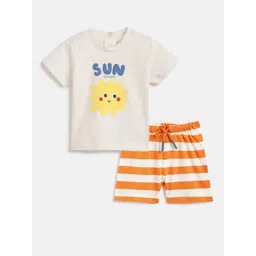 Chicco Boys Printed T-shirt with Shorts-picture-40