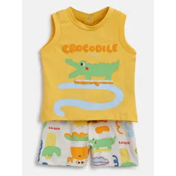 Chicco Boys Printed Top with Shorts image 1